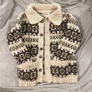 TUNDRA vintage 100% icelandic wool sweater/jacket
